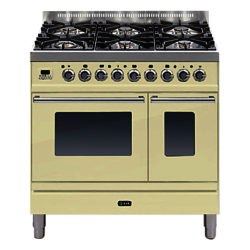 ILVE PDW906 Roma Freestanding Dual Fuel Range Cooker Cream